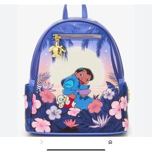 Disney Lilo & Stitch Kids Backpack - Blue and Pink